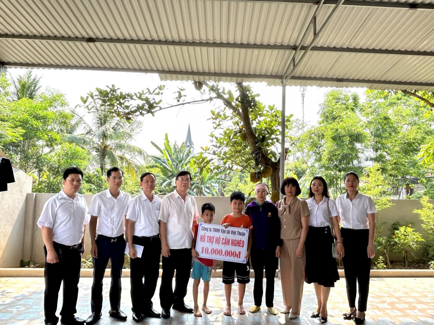 Công ty TNHH vận tải Việt Thuận tích cực tham gia các hoạt động xã hội, thiện nguyện